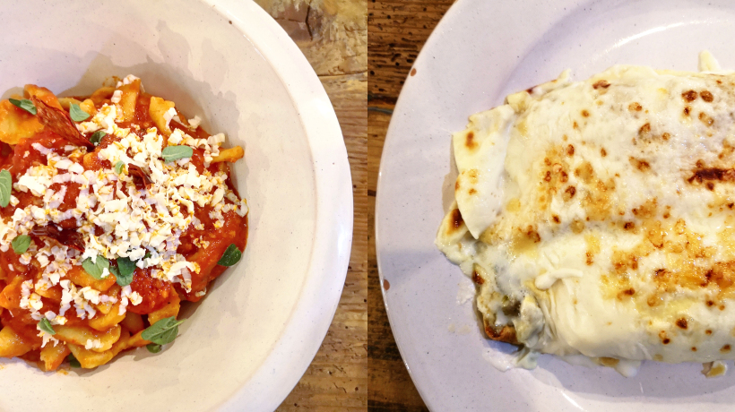 Pasta con Pera d'Abruzzo e Cannelloni da Pastorie